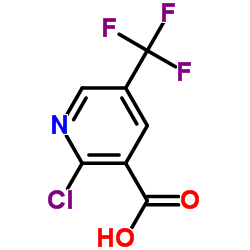 2-Chloro-5-(trifluoromethyl)nicotinic acid Structure