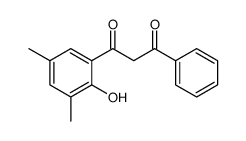 1-(2-hydroxy-3,5-dimethylphenyl)-3-phenylpropane-1,3-dione结构式