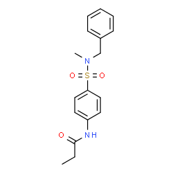 N-(4-{[benzyl(methyl)amino]sulfonyl}phenyl)propanamide Structure