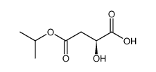 (2S)-2-hydroxybutanedioic acid 4-isopropyl ester结构式