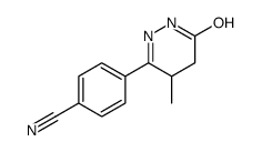 4-(4-methyl-6-oxo-4,5-dihydro-1H-pyridazin-3-yl)benzonitrile Structure