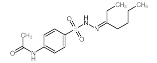 N-(4-((2-(1-Ethylpentylidene)hydrazino)sulfonyl)phenyl)acetamide Structure