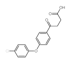 4-[4-(4-chlorophenoxy)phenyl]-4-oxo-butanoic acid structure