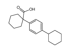 1-(4-cyclohexylphenyl)cyclohexane-1-carboxylic acid Structure