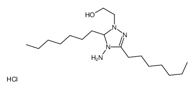 2-(4-amino-3,5-diheptyl-1,5-dihydro-1,2,4-triazol-1-ium-1-yl)ethanol,chloride Structure