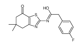 Benzeneacetamide, 4-fluoro-N-(4,5,6,7-tetrahydro-5,5-dimethyl-7-oxo-2-benzothiazolyl)- (9CI) picture