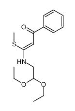 3-(2,2-diethoxyethylamino)-3-methylsulfanyl-1-phenylprop-2-en-1-one Structure