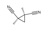 cis-1,2-dicyano-1,2-dimethylcyclopropane Structure