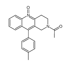 2-acetyl-10-p-tolyl-1,2,3,4-tetrahydro-benzo[b][1,6]naphthyridine 5-oxide结构式