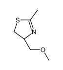 (4R)-4-(methoxymethyl)-2-methyl-4,5-dihydro-1,3-thiazole结构式