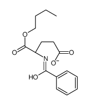 (4S)-4-benzamido-5-butoxy-5-oxopentanoate结构式