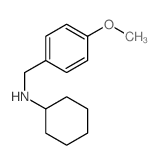 N-[(4-methoxyphenyl)methyl]cyclohexanamine结构式