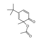 6-Acetoxy-4-tert-butyl-6-methyl-2,4-cyclohexadien-1-one结构式