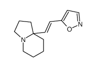 5-[2-(2,3,5,6,7,8-hexahydro-1H-indolizin-8a-yl)ethenyl]-1,2-oxazole结构式