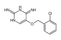 5-[(2-chlorophenyl)methoxy]pyrimidine-2,4-diamine结构式