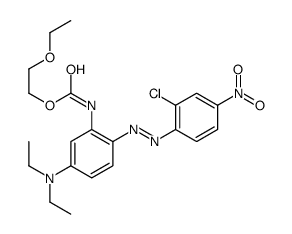 2-ethoxyethyl [2-[(2-chloro-4-nitrophenyl)azo]-5-(diethylamino)phenyl]carbamate structure