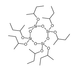 2-Methyl-2,4,4,6,6,8,8-heptakis(1-methylpropoxy)cyclooctanetetrasiloxane Structure