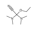 2,2-Bis(dimethylamino)-2-ethoxyacetonitril结构式