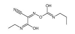 [[1-cyano-2-(ethylamino)-2-oxoethylidene]amino] N-propylcarbamate Structure