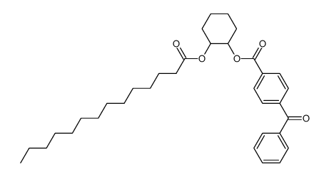 trans-1,2-Cyclohexandiyl-1-(4-benzoylbenzoat)-2-tetradecanoat Structure