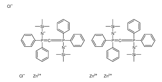 zinc,chlorozinc(1+),[[diphenyl(trimethylsilylimino)-λ5-phosphanyl]methylidene-diphenyl-λ5-phosphanyl]-trimethylsilylazanide Structure