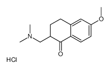 (6-methoxy-1-oxo-3,4-dihydro-2H-naphthalen-2-yl)methyl-dimethylazanium,chloride结构式