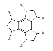 1H-Trindene,1,3,4,6,7,9-hexabromo-2,3,4,5,6,7,8,9-octahydro- Structure