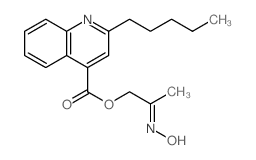 [(2Z)-2-hydroxyiminopropyl] 2-pentylquinoline-4-carboxylate Structure