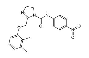 1-(N-(4-nitrophenyl)carbamoyl)-2-(2,3-dimethylphenoxymethyl)-2-imidazoline Structure