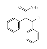 3-chloro-2,3-diphenyl-propanamide Structure