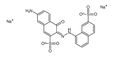 7-amino-4-hydroxy-3-[(7-sulpho-1-naphthyl)azo]naphthalene-2-sulphonic acid, sodium salt Structure