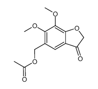 5-Acetoxymethyl-6,7-dimethoxy-3-(2H)benzofuranone Structure