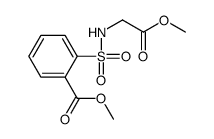 methyl 2-[(2-methoxy-2-oxoethyl)sulfamoyl]benzoate Structure