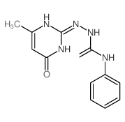 1-[(4-methyl-6-oxo-3H-pyrimidin-2-yl)amino]-3-phenyl-thiourea Structure