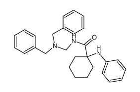 1-Phenylamino-cyclohexanecarboxylic acid [(dibenzylamino)-methyl]-amide Structure