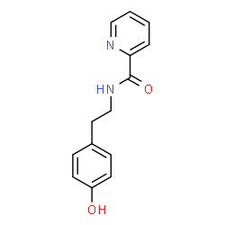 n-[2-(4-hydroxyphenyl)ethyl]pyridine-2-carboxamide structure