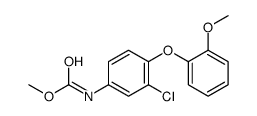 methyl N-[3-chloro-4-(2-methoxyphenoxy)phenyl]carbamate结构式