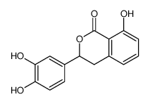 3-(3,4-dihydroxyphenyl)-8-hydroxy-3,4-dihydroisochromen-1-one Structure