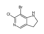 6-chloro-7-bromo-5-azaindoline Structure