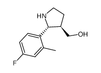 3-Pyrrolidinemethanol,2-(4-fluoro-2-methylphenyl)-,(2R,3R)-(9CI) Structure