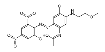 N-[4-chloro-2-[(2-chloro-4,6-dinitrophenyl)azo]-5-[(2-methoxyethyl)amino]phenyl]acetamide picture