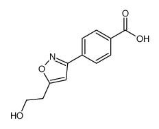 4-[5-(2-hydroxyethyl)-1,2-oxazol-3-yl]benzoic acid Structure