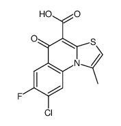 8-chloro-7-fluoro-1-methyl-5-oxo-5H-thiazolo[3,2-a]quinoline-4-carboxylic acid Structure