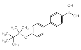 (4'-((TERT-BUTYLDIMETHYLSILYL)OXY)-[1,1'-BIPHENYL]-4-YL)BORONIC ACID结构式