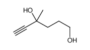 4-methylhex-5-yne-1,4-diol结构式