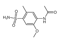 5-acetylamino-4-methoxy-toluene-2-sulfonic acid amide结构式