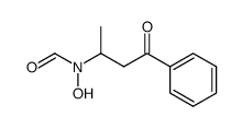 N-hydroxy-N-(1-methyl-3-oxo-3-phenyl-propyl)-formamide结构式