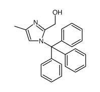 (4-Methyl-1-trityl-1H-imidazol-2-yl)Methanol结构式