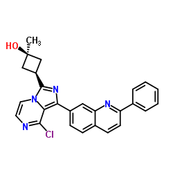 Cyclobutanol, 3-[8-chloro-1-(2-phenyl-7-quinolinyl)imidazo[1,5-a]pyrazin-3-yl]-1-Methyl-, cis- picture