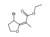 ethyl 2-[3-bromo-4,5-dihydrofuran-2(3H)-ylidene]propionate结构式